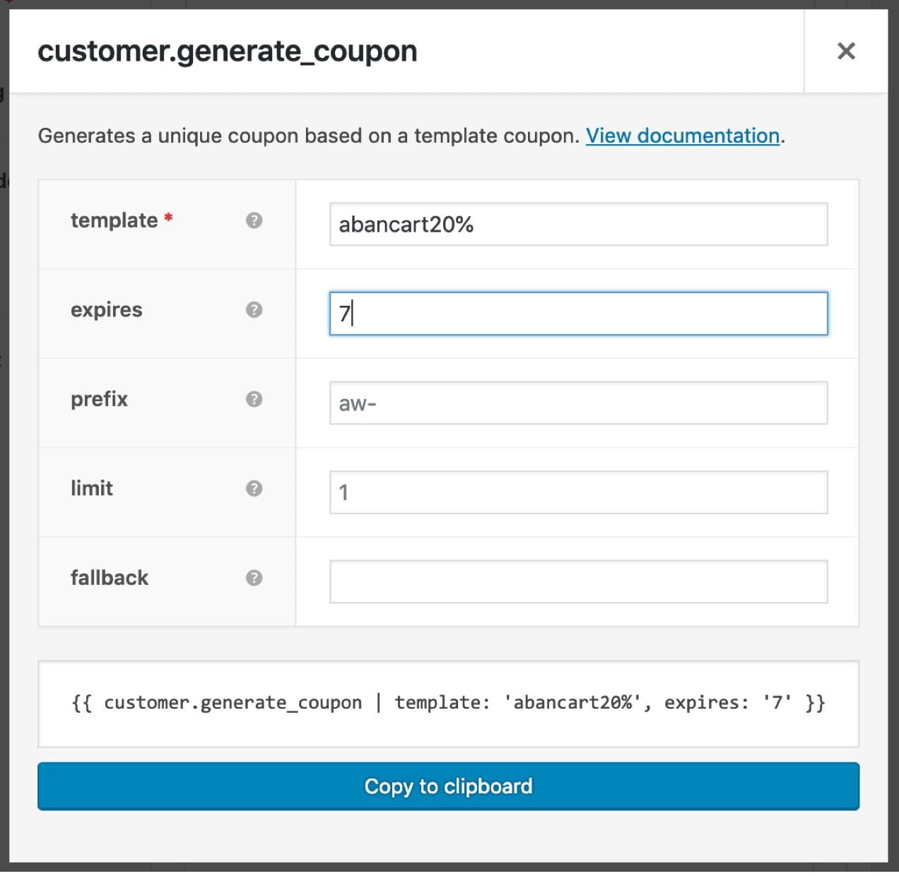 generating a personalized coupon with AutomateWoo